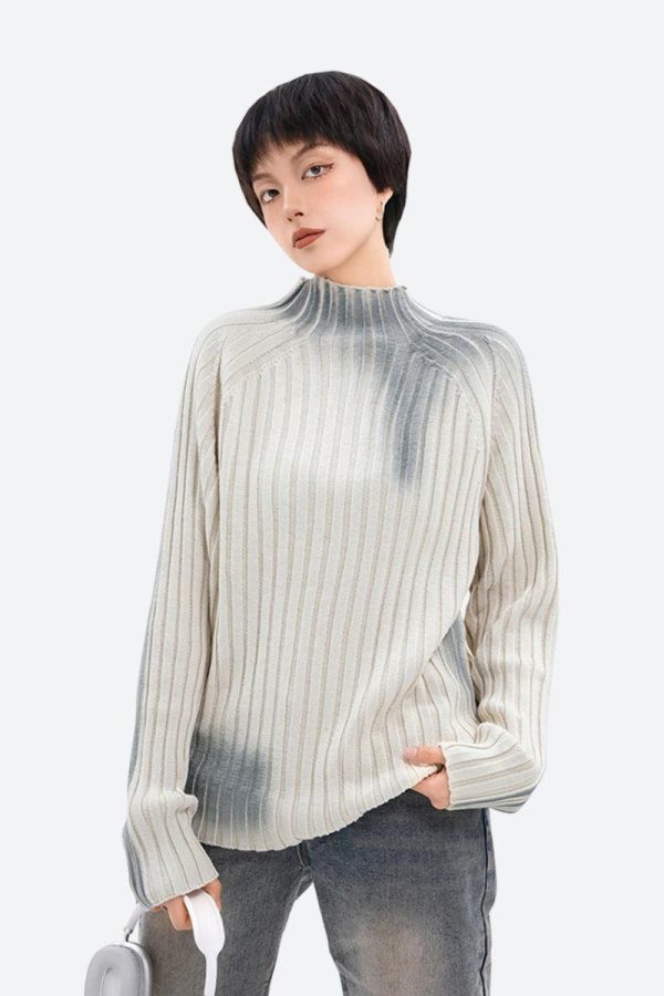 Tie Dye Ribbed Sweater
