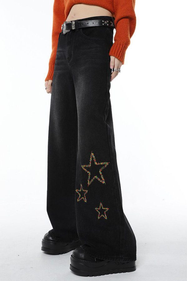 Tinsel Stars Wide Leg Jeans