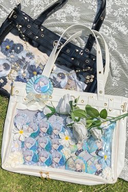 Transparent Kawaii Crossbody Bag Japanese Tote Bag
