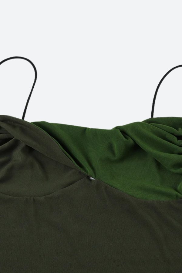 Twisted Bust Mesh Top