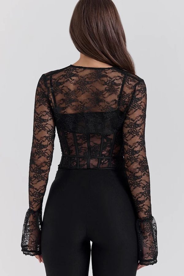 Two Piece Lace Corset Bolero Top