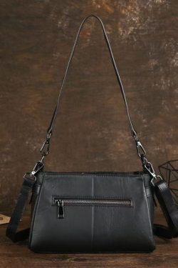 Unique Brown Animal Embossed Calf Leather Messenger Bag