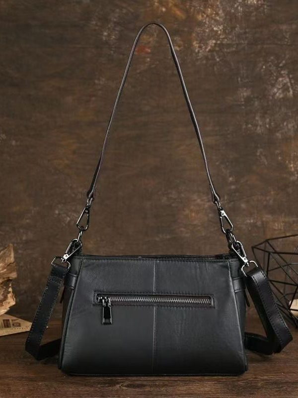 Unique Brown Animal Embossed Calf Leather Messenger Bag