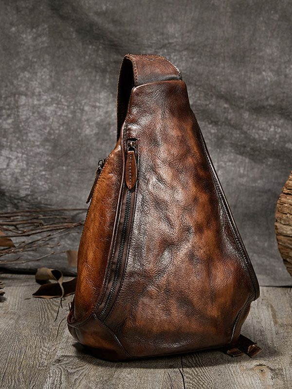 Unique Grey Plum Blossom Jacquard Calf Leather Backpack Bag