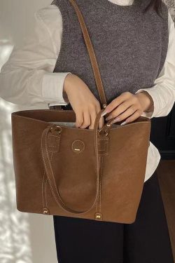 Unique Grey Solid Durable Large Capacity Faux Leather Shoulder Bags