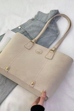 Unique Grey Solid Durable Large Capacity Faux Leather Shoulder Bags