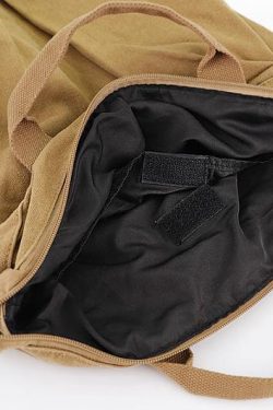 Unique Soft Surroundings Plus Size brown Canvas Square Backpack