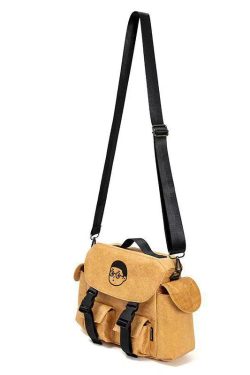 Unique Yellow Versatile Pockets Messenger Bag