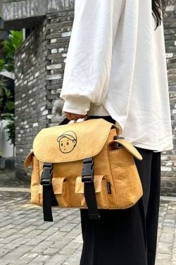 Unique Yellow Versatile Pockets Messenger Bag