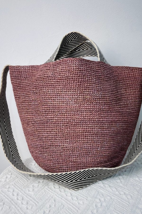 Vacation Style Khaki Large Vapacity Woven Versatile Shoulder Bag