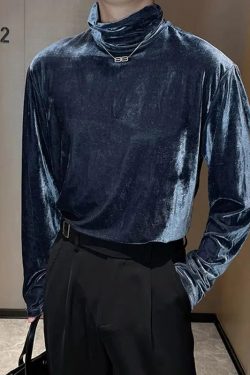 Velvet Turtle Neck Top