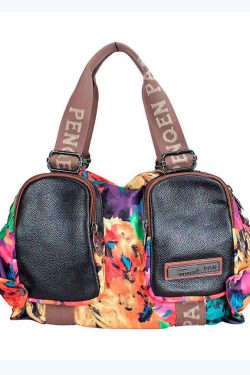Versatile Casual Oversized Printed Patchwork Crossbody Bag