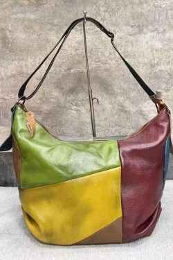 Versatile European And American Cowhide Large Capacity Crossbody Bag