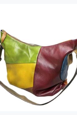 Versatile European And American Cowhide Large Capacity Crossbody Bag