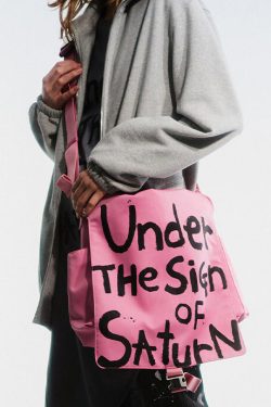 Vintage Army Green Letter Print Large Capacity Cotton Messenger Bag