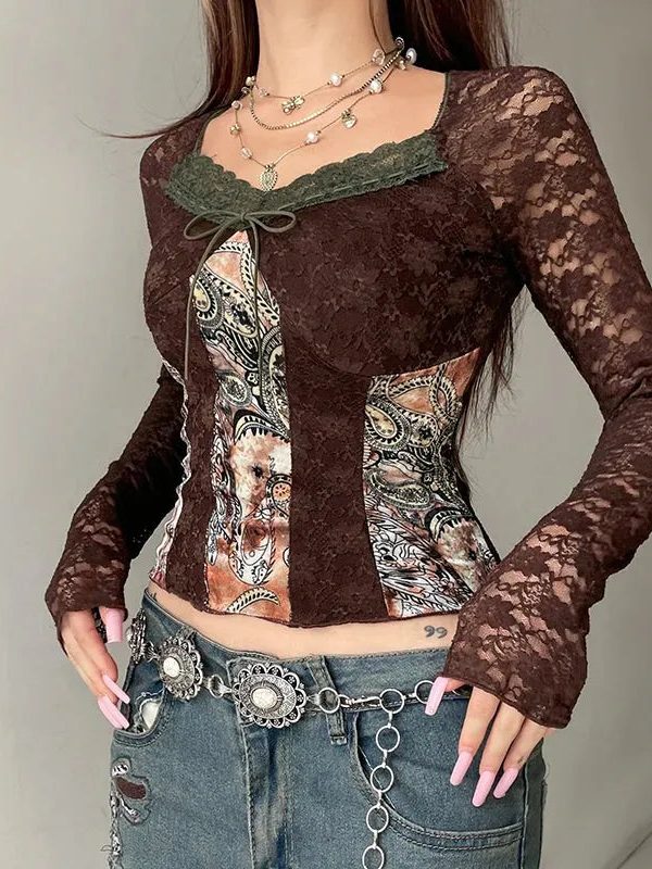 Vintage Bohemian Lace Top