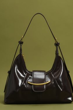 Vintage Brown Large Capacity Faux Leather Shoulder Bags