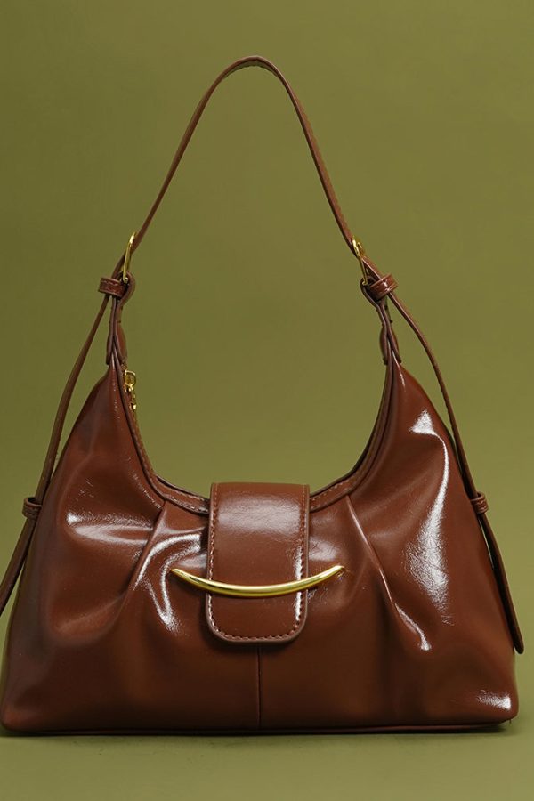 Vintage Brown Large Capacity Faux Leather Shoulder Bags