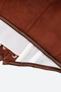 Vintage Corduroy Lace Up Corset Top