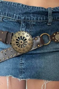 Vintage Ethnic Designed Buckle Belt