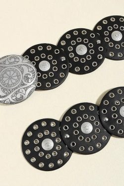 Vintage Ethnic Floral Buckle Belt