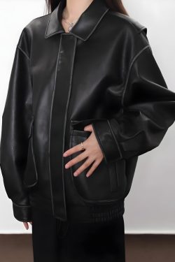 Vintage Faux Leather Jacket
