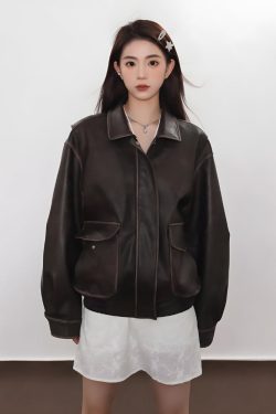 Vintage Faux Leather Jacket