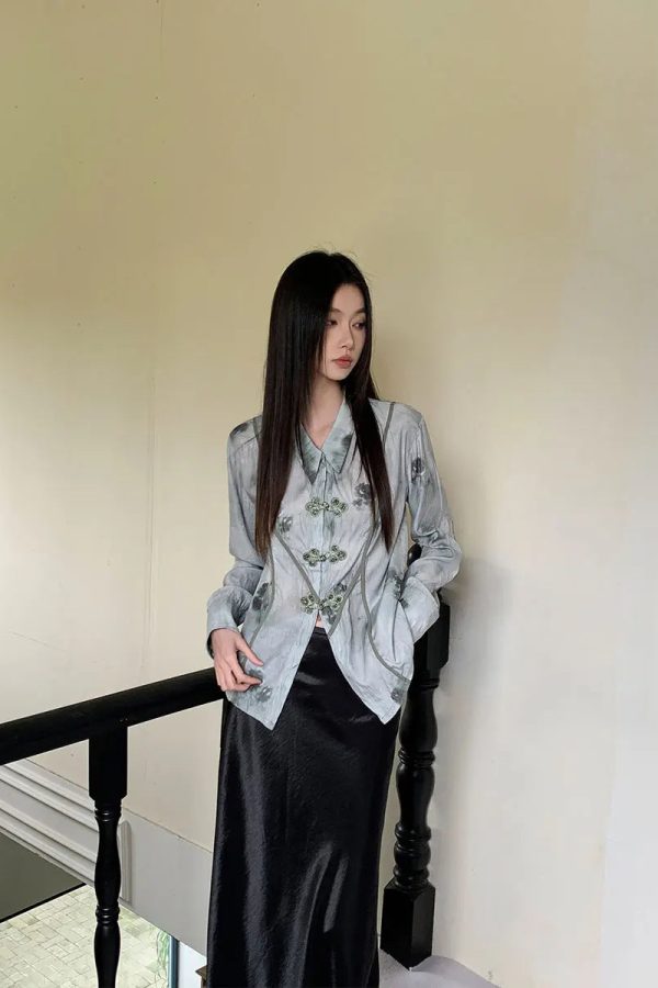 Vintage Floral Saddle Buckle Shirt