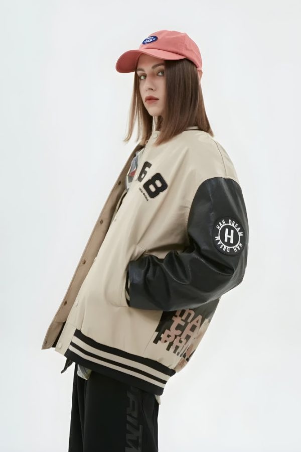 Vintage Grunge 1968 Varsity Jacket