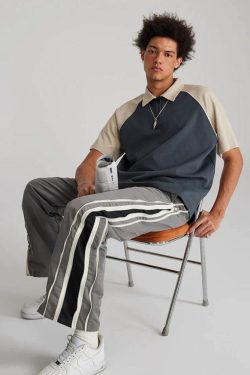 Vintage Half Zip-Up Polo Tee