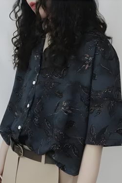 Vintage Leaf Designed Shirt