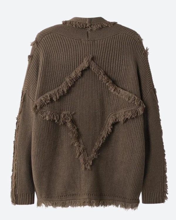 Vintage Pockets Tasseled Knitted Cardigan