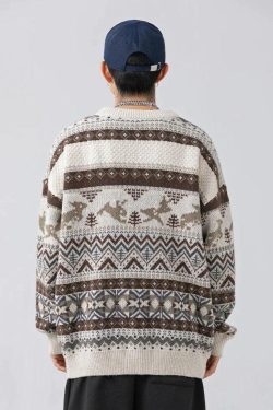 Vintage Rabbits Knitted Sweater