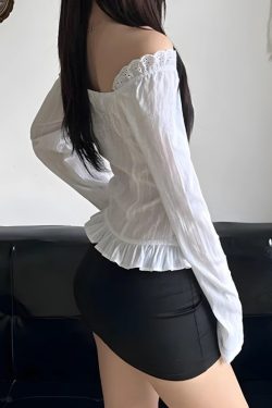 Vintage Ruffled Blouse