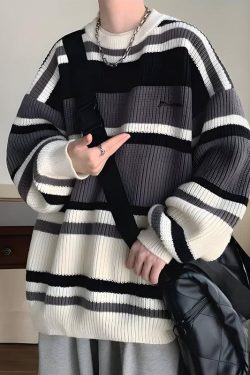 Vintage Striped Knitted Sweater
