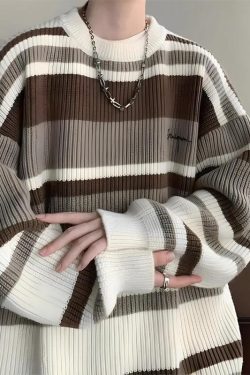 Vintage Striped Knitted Sweater