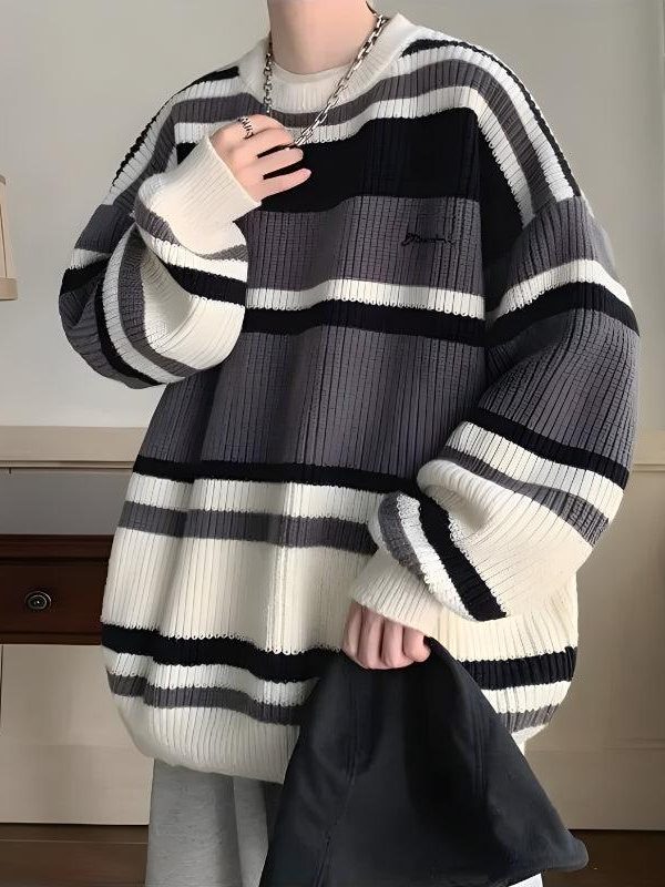 Vintage Striped Knitted Sweater