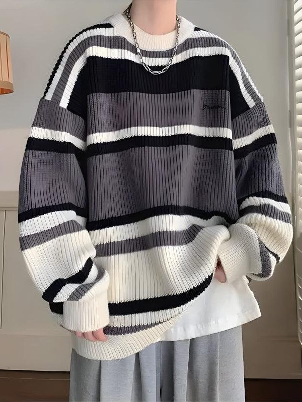 Vintage Striped Knitted Sweater