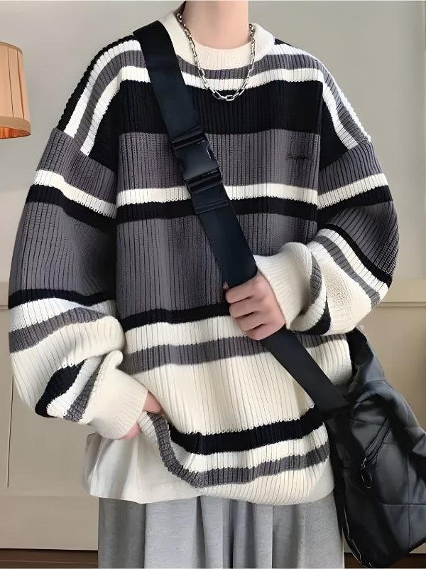 Vintage Striped Knitted Sweater