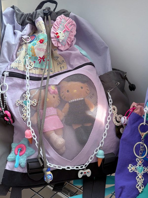 Vintage Y2K Drawstring Casual Ita Backpack