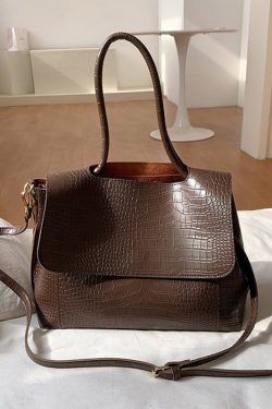 Vogue Black Zippered Faux Leather Satchel Handbag