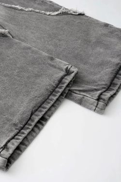 Washed Wide Leg Jeans