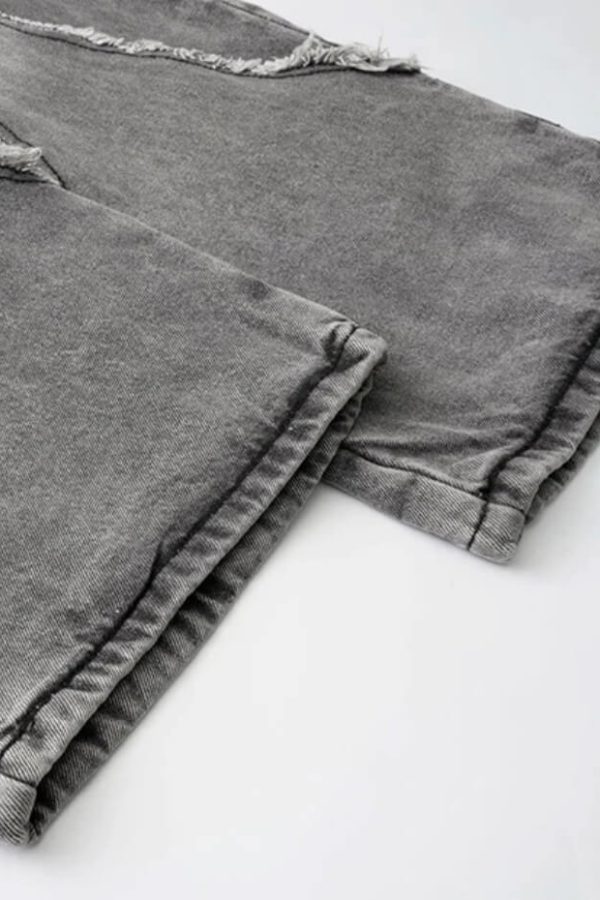 Washed Wide Leg Jeans