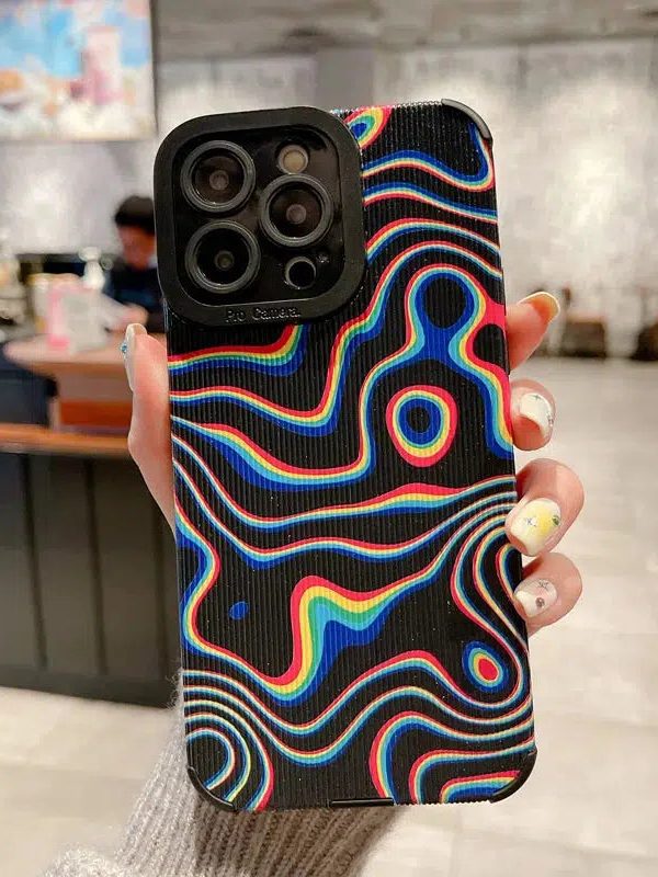 Wavy Rainbow Phone Case