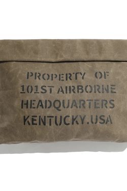 Waxed Canvas Clutch Bag