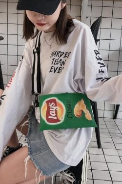 Weirdcore Chips Crossbody Bag