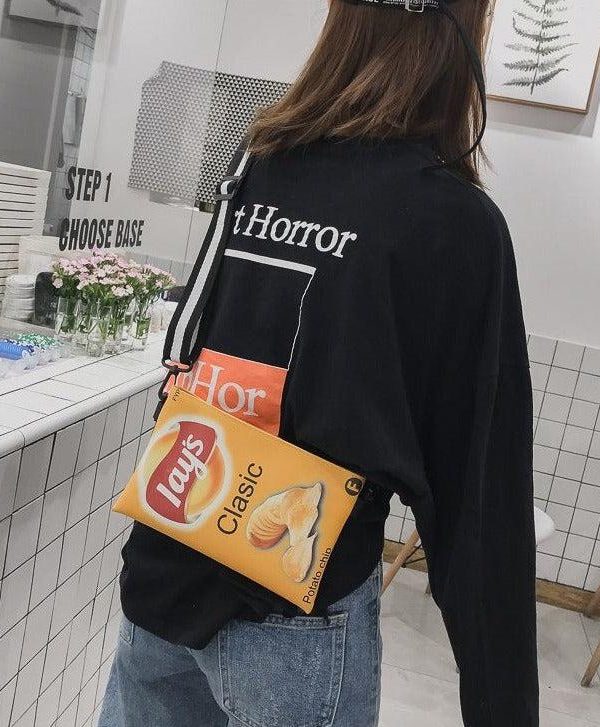 Weirdcore Chips Crossbody Bag