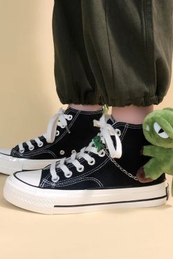 Weirdcore Dinosaur Canvas Shoes