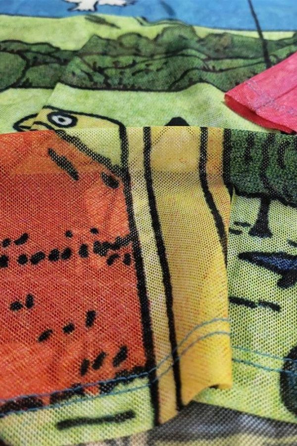 Weirdcore Dream Mesh Top