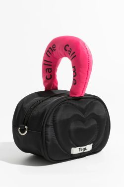 Weirdcore Heart Puffer Handbag
